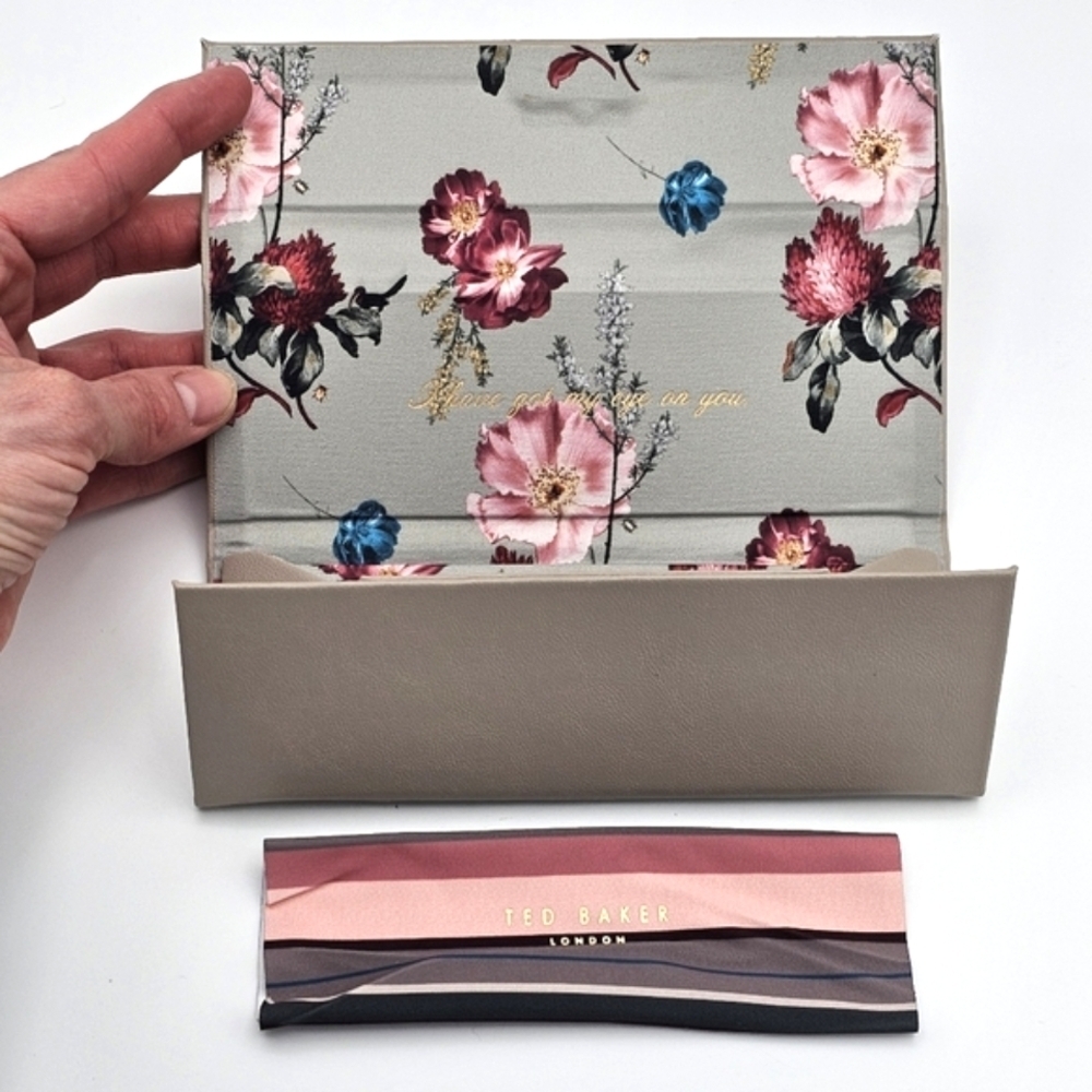 Ted Baker London Taupe Sunglasses Case with Cloth